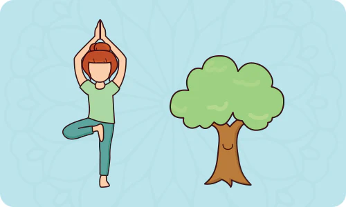 Tree pose for kids